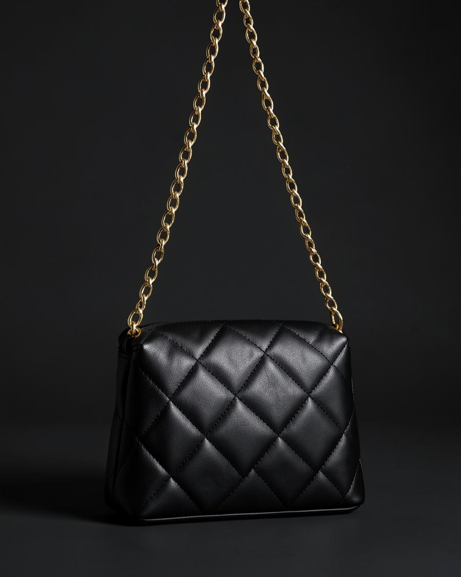 Luxevia Quilted Chain Bag — handbags by AUREVANE