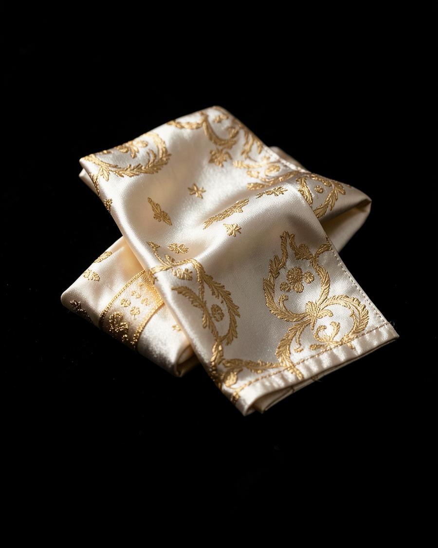 Soie Printed Silk Scarf — accessories by AUREVANE