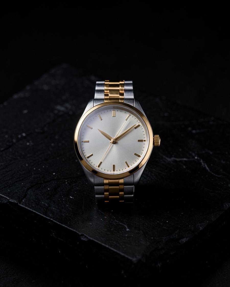 Orbis Two-Tone Bracelet Watch — watches by AUREVANE